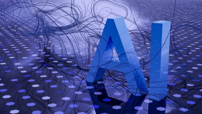 Local LLM inference concept with AI model visualization