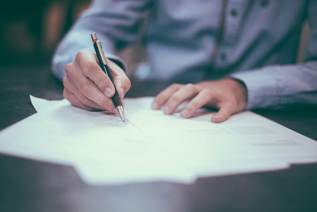 Paper documents and forms used to compare the best OCR model options